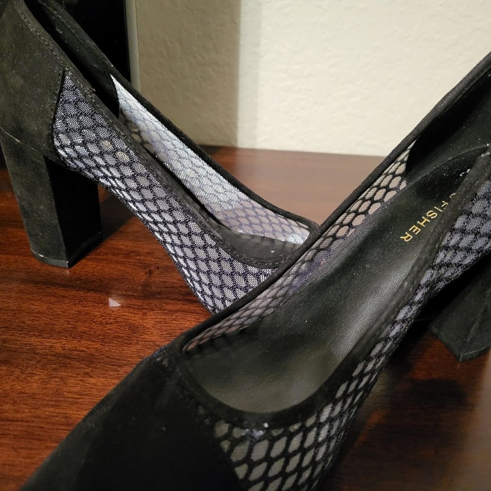 Marc Fisher Faux Suede Pumps Size 9M Black